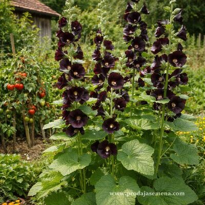 Ukrasni slez Black (Black Hollyhock)