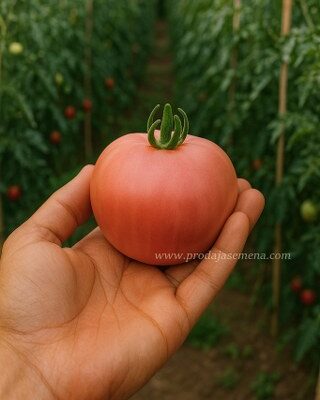 Roze paradajz Kruna (niska sorta)